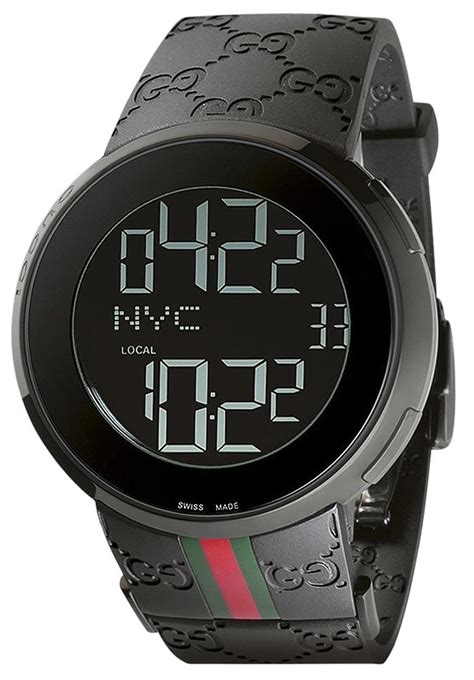 orologio gucci digirale nero|luxury gucci watches.